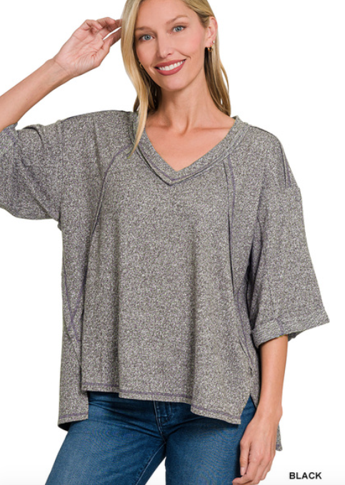 Exposed Seam Top