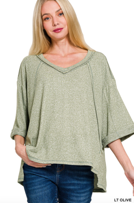 Exposed Seam Top