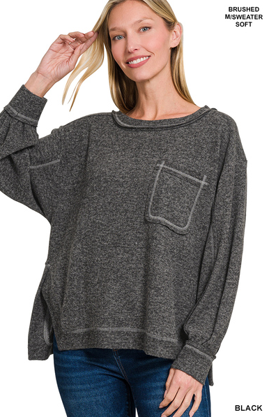 Hacci Brushed Sweater