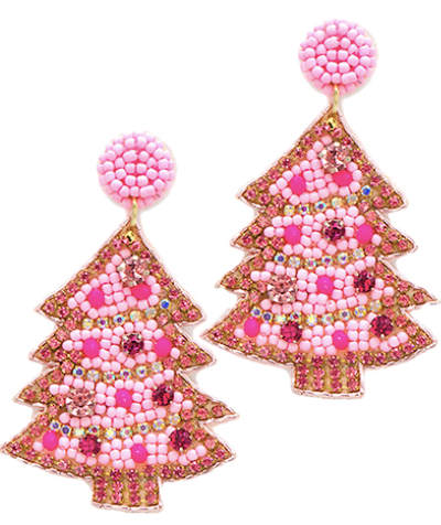 Christmas Beaded Earrings