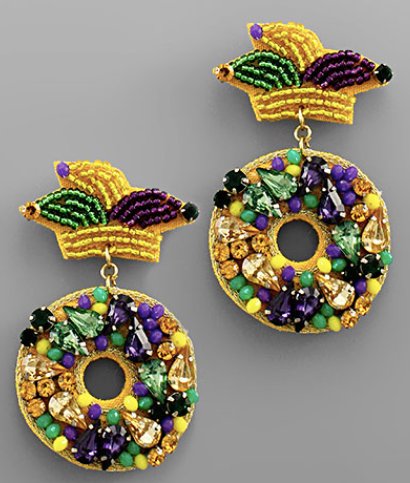 Mardi Gras Earrings