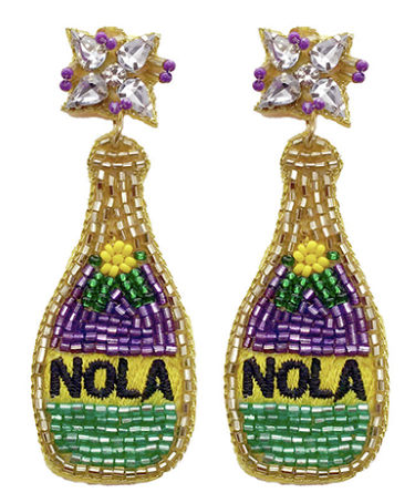 Mardi Gras Earrings