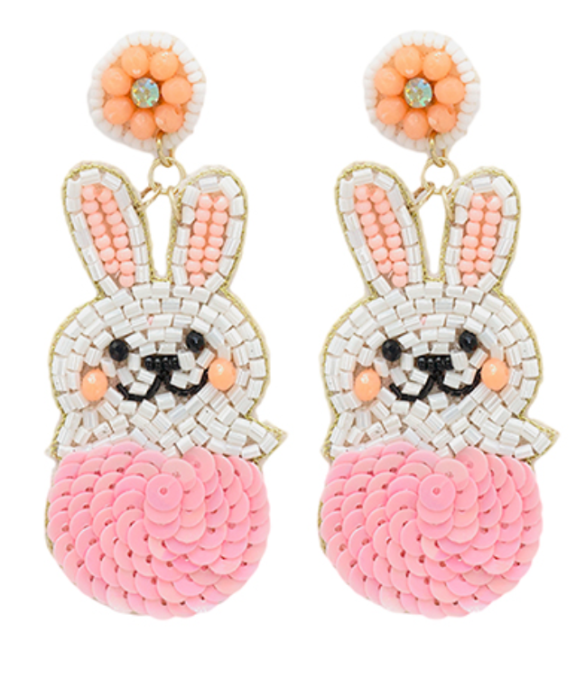 Bunny Sequin Earrings