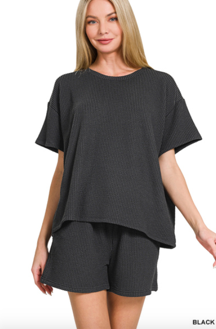 Corded Ribbed Set
