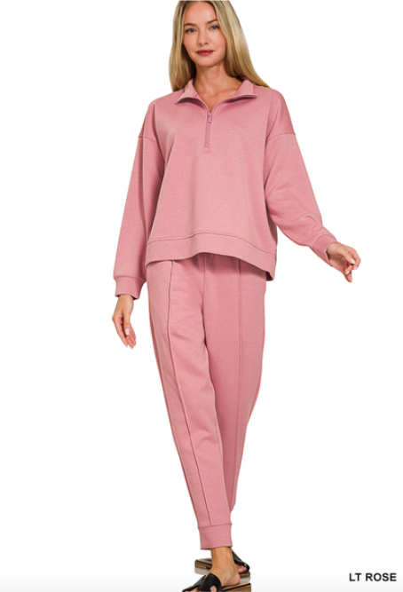 Scuba Half Zip Jogger Set