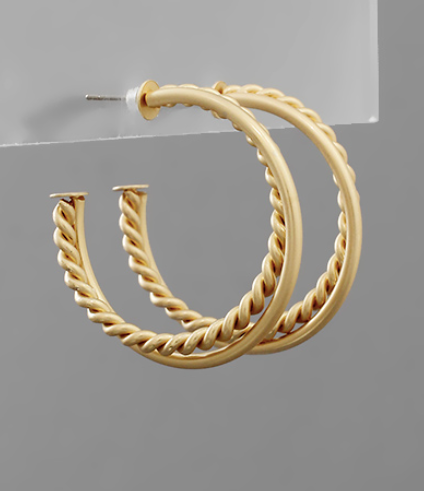 Twisted & Plain Hoops