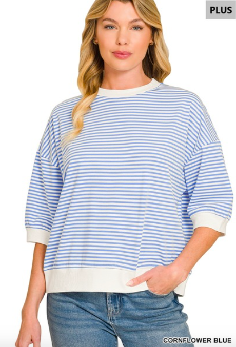 PS Striped Banded Bottom Top
