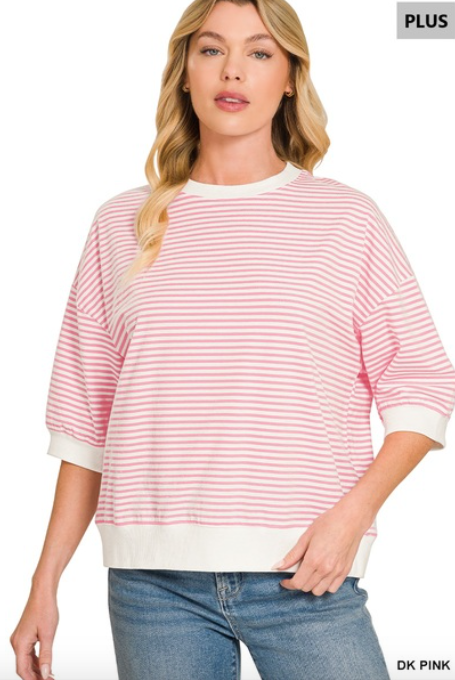 PS Striped Banded Bottom Top