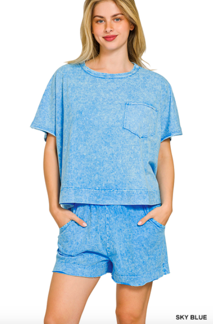 Halo Washed Boxy Set