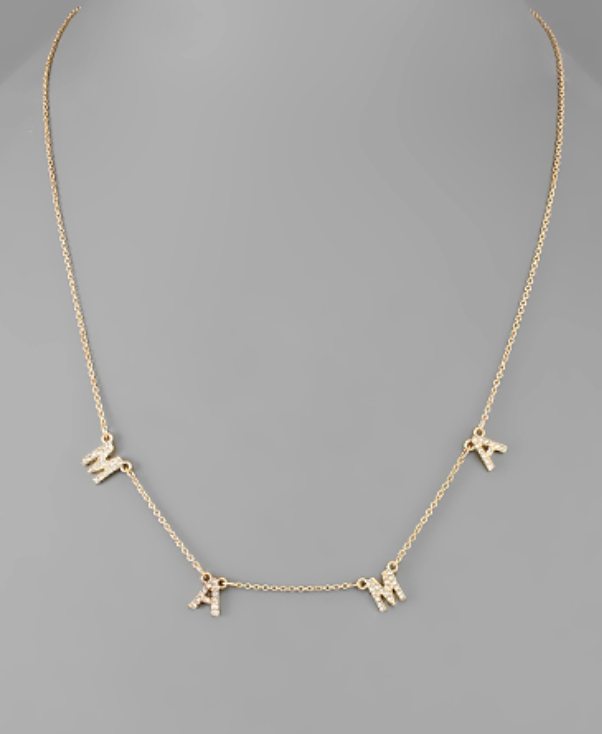 Crystal MAMA Necklace