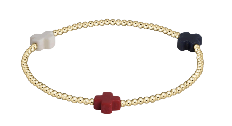 Enewton|Firecracker Sign. Cross Bracelet