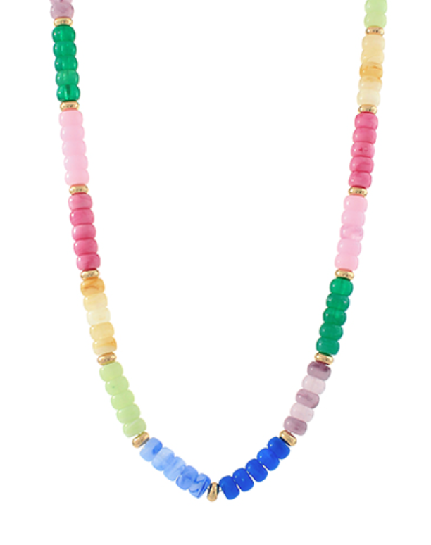 Multi Color Bead Necklace