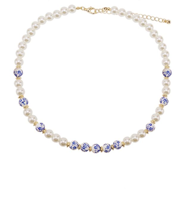 Chinoiserie Pearl Necklace