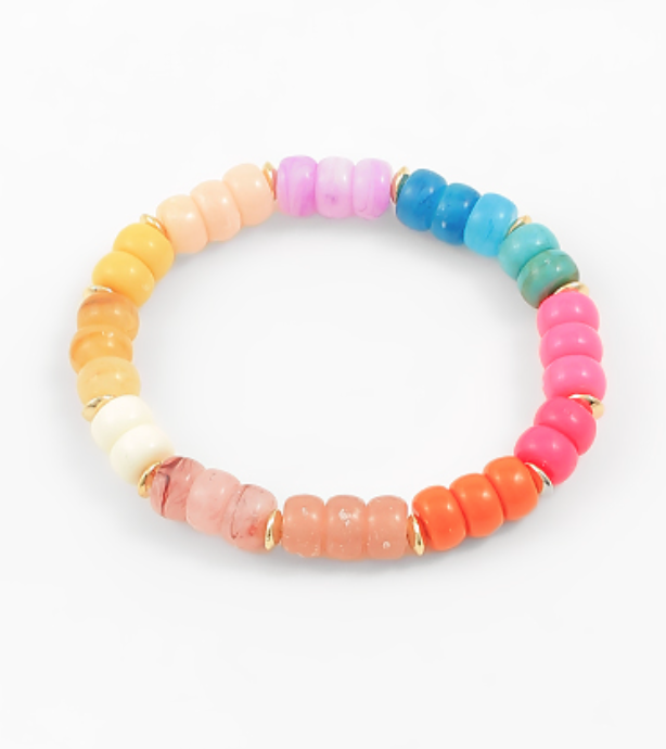 Multi Color Bead Bracelet