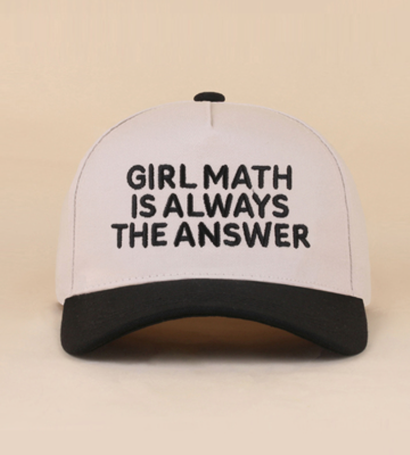 Girl Math Hat