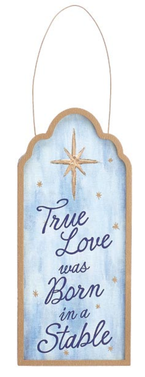 Wooden Plaque Ornament