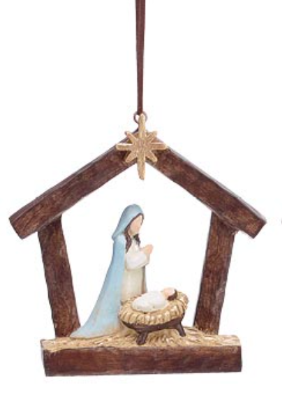 Manger Scene Ornament