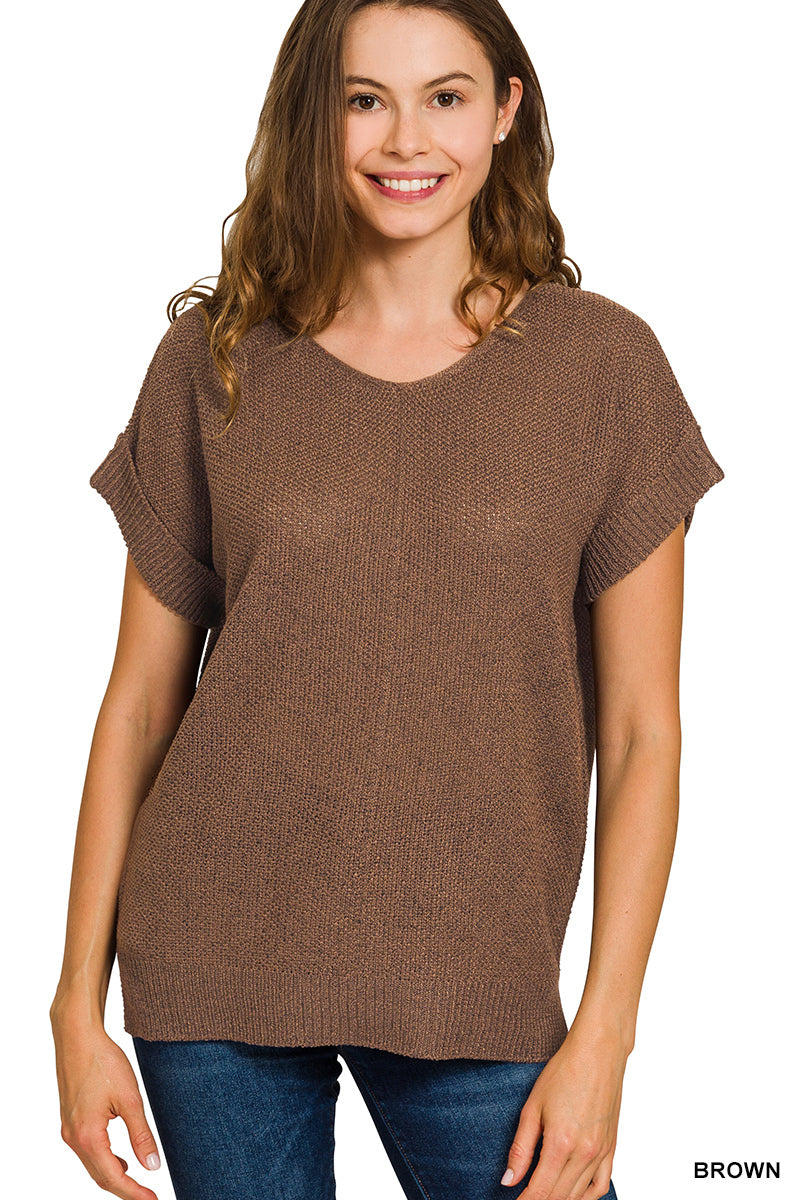 Front Seam Sweater Top