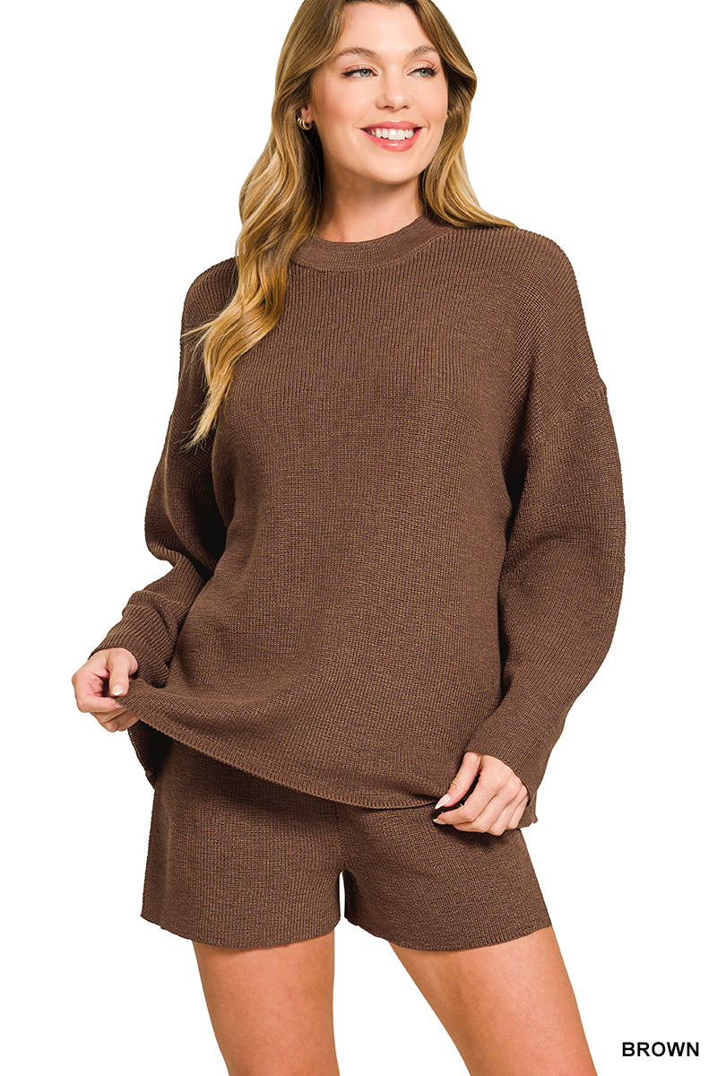 Sweater & Shorts Set