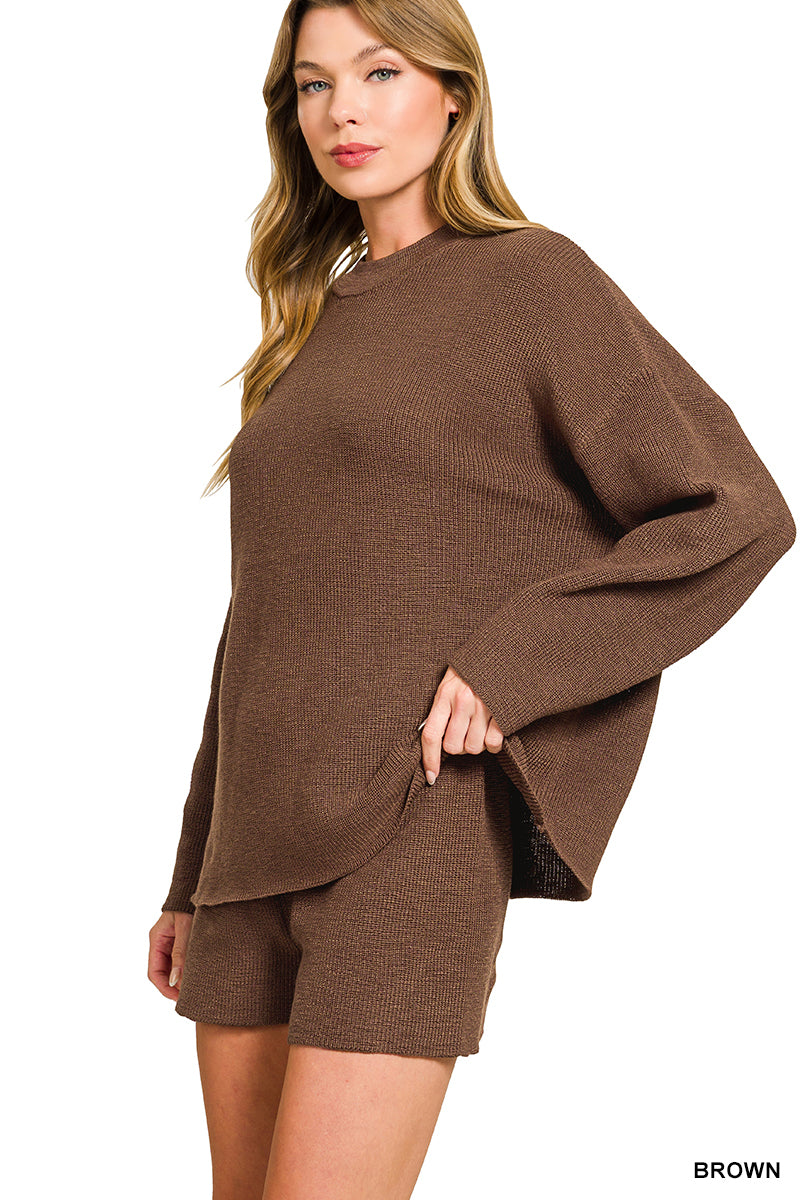 Sweater & Shorts Set
