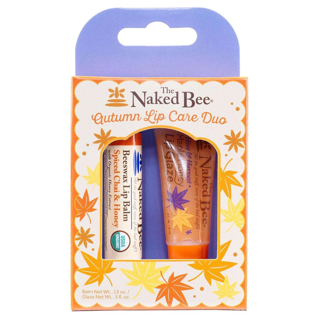 Naked Bee Autumn Lip Care Duo