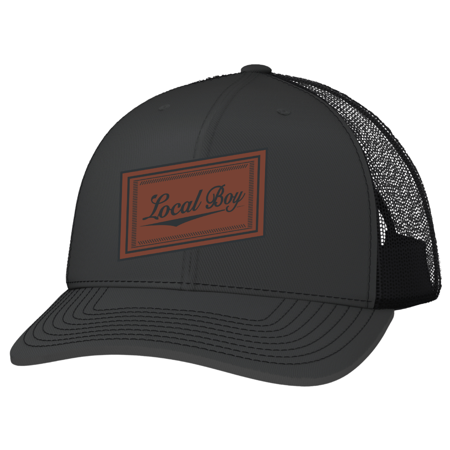 LB|Leather Slant Trucker Hat