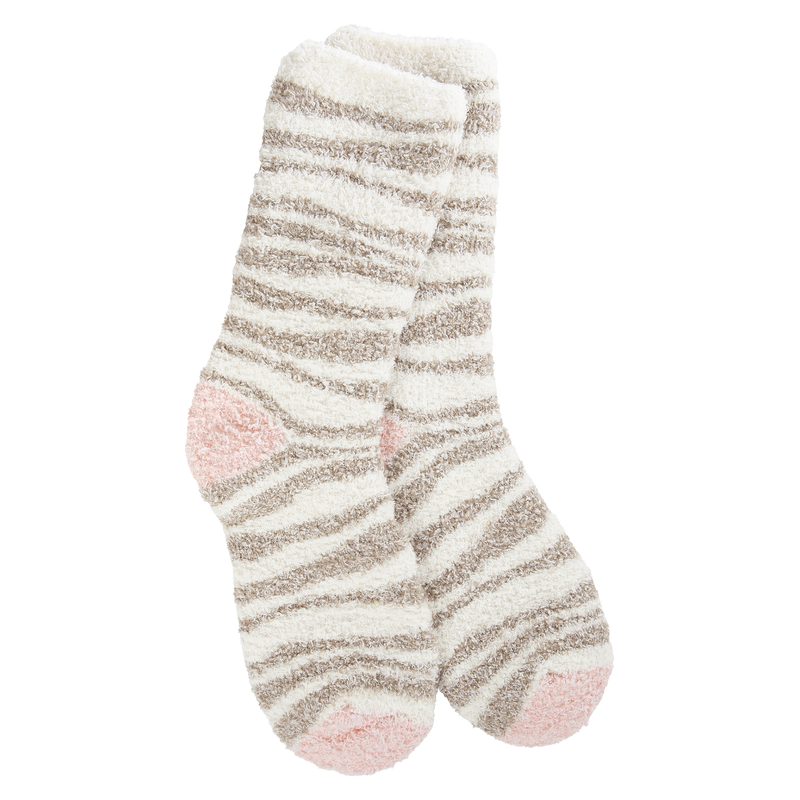 WSS Neutral Zebra Socks