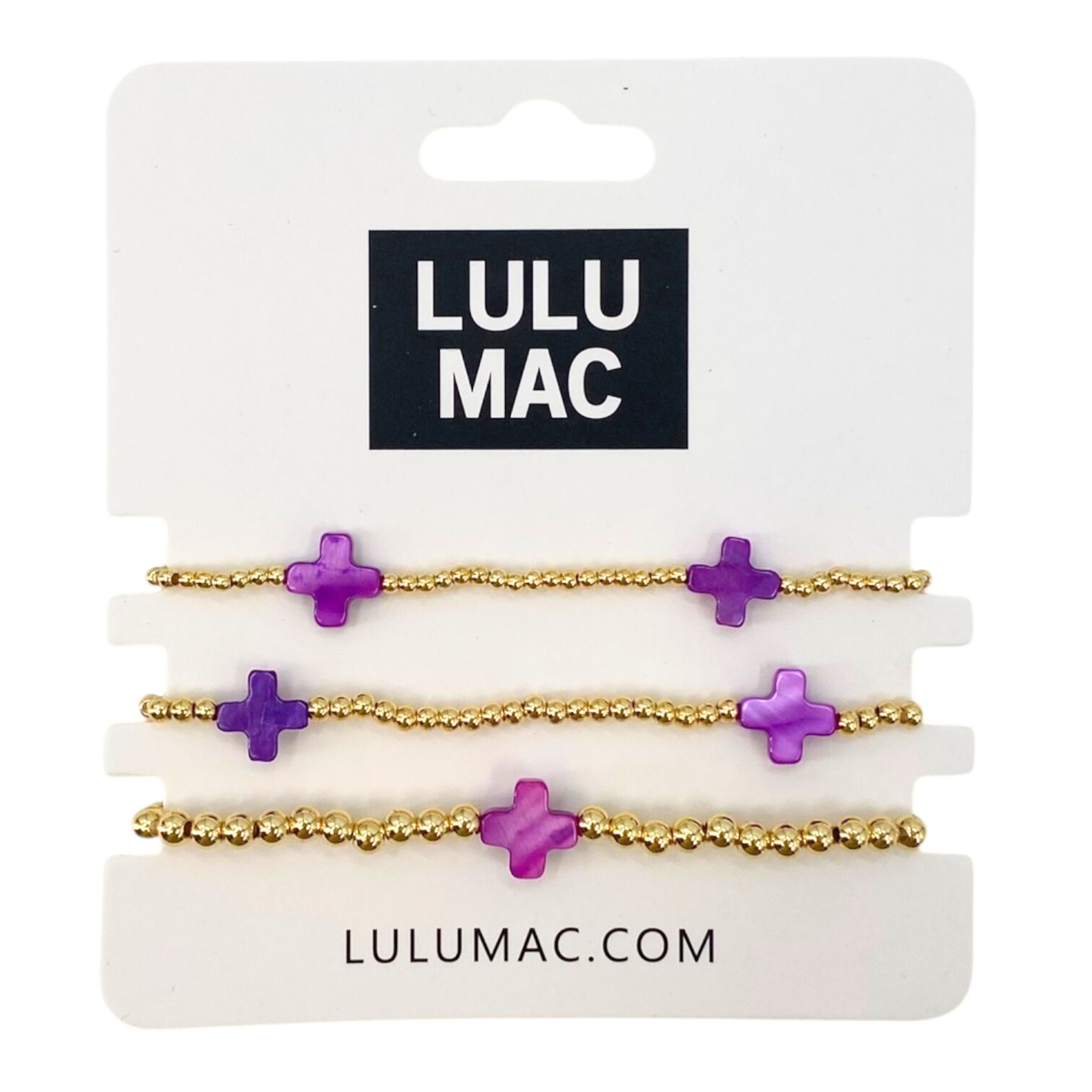 Lulu Mac| Cross Bracelet Set