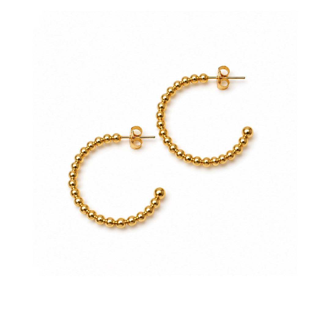 Lulu Mac Beaded Hoop Earrings