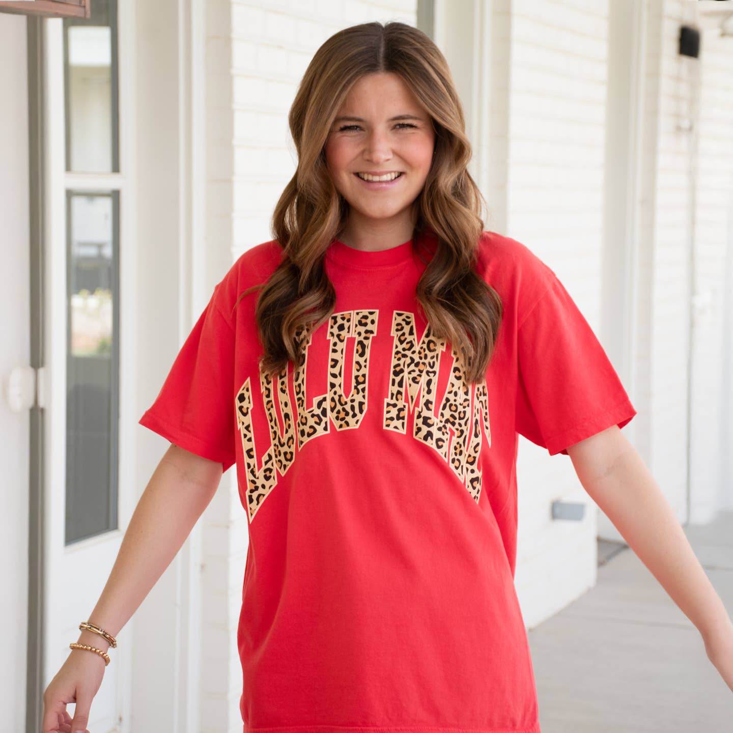 Lulu Mac Paprika Leopard Tee