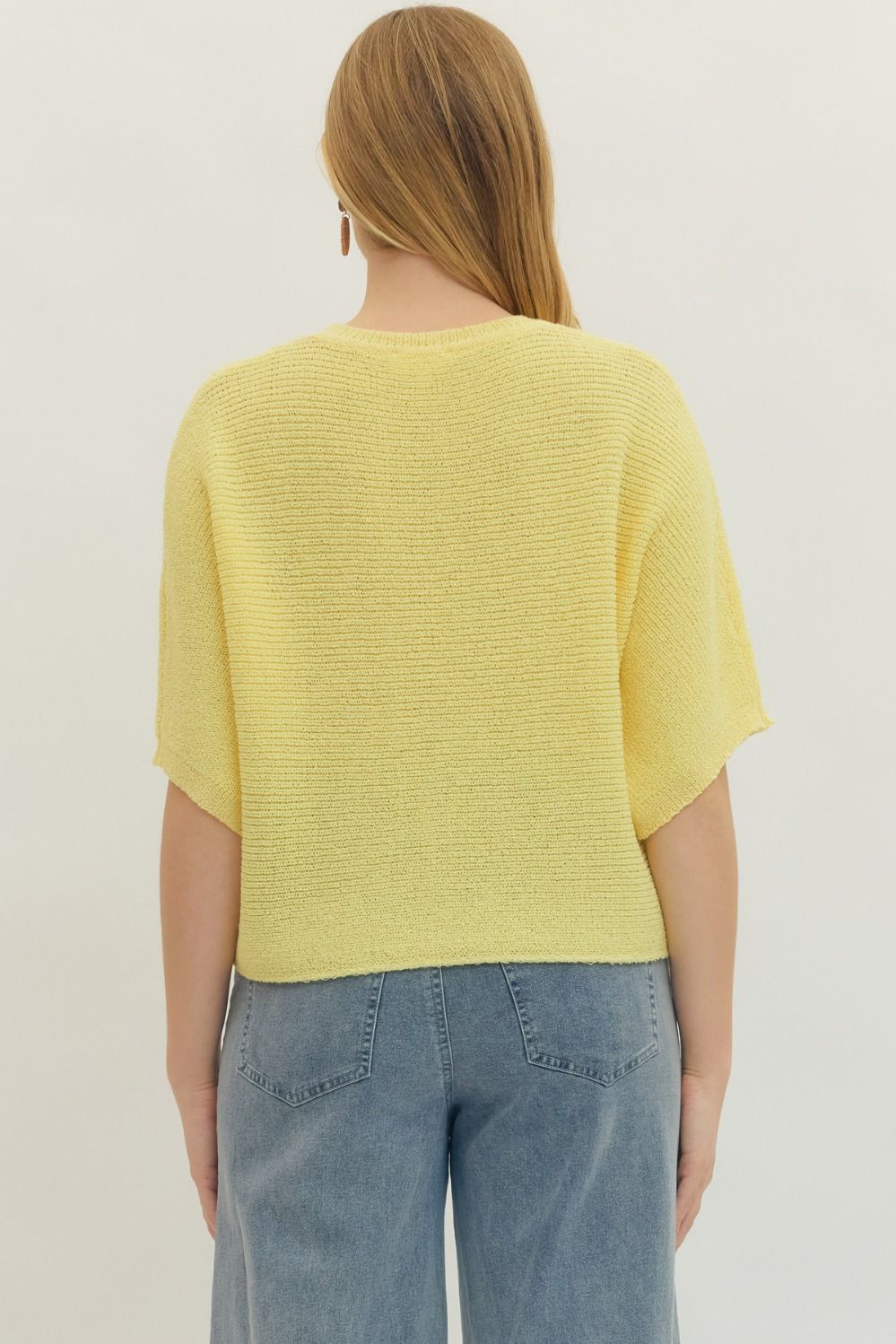 Lemon Knitted Top