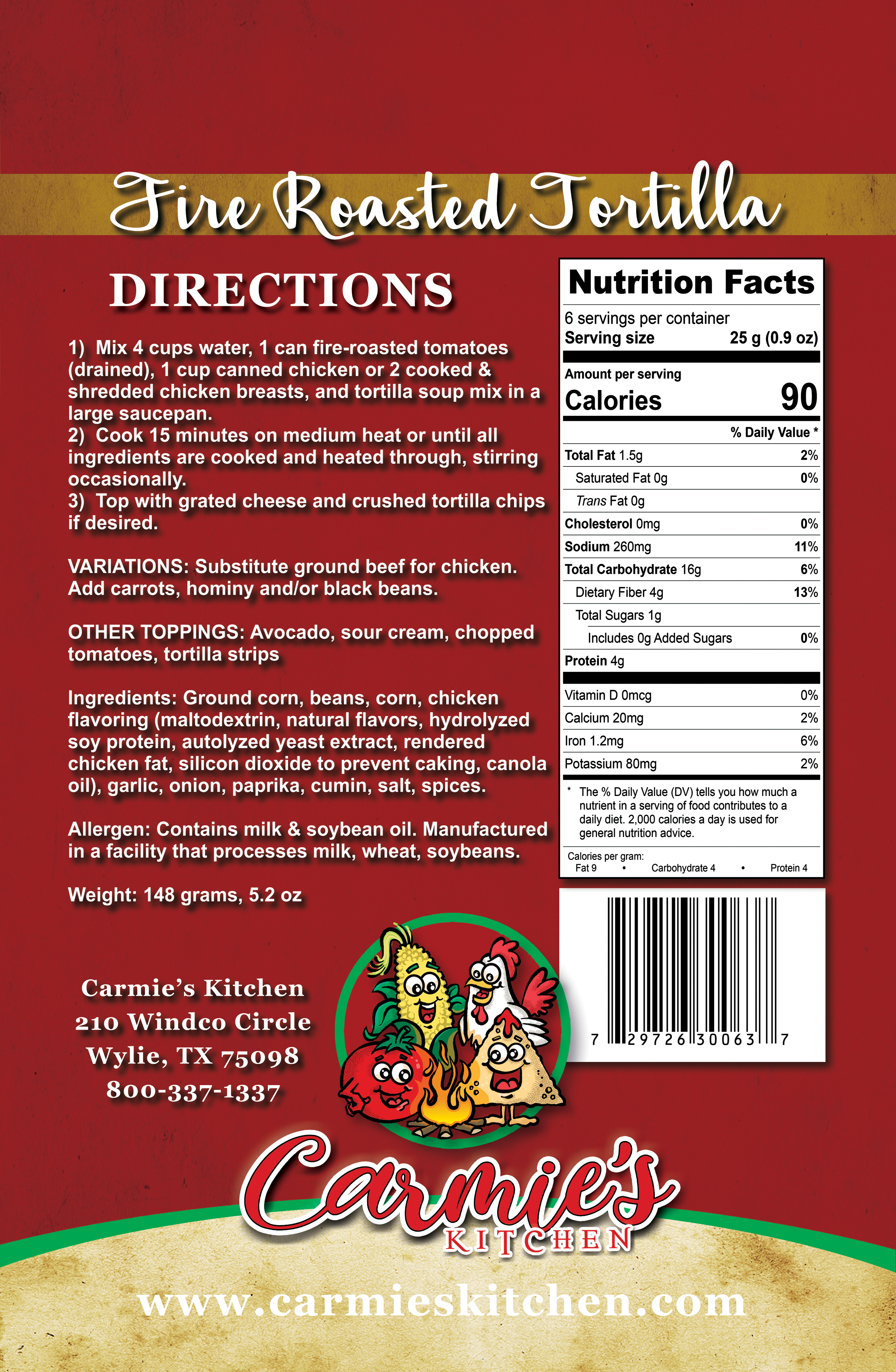 Carmie's Kitchen Soup Mix