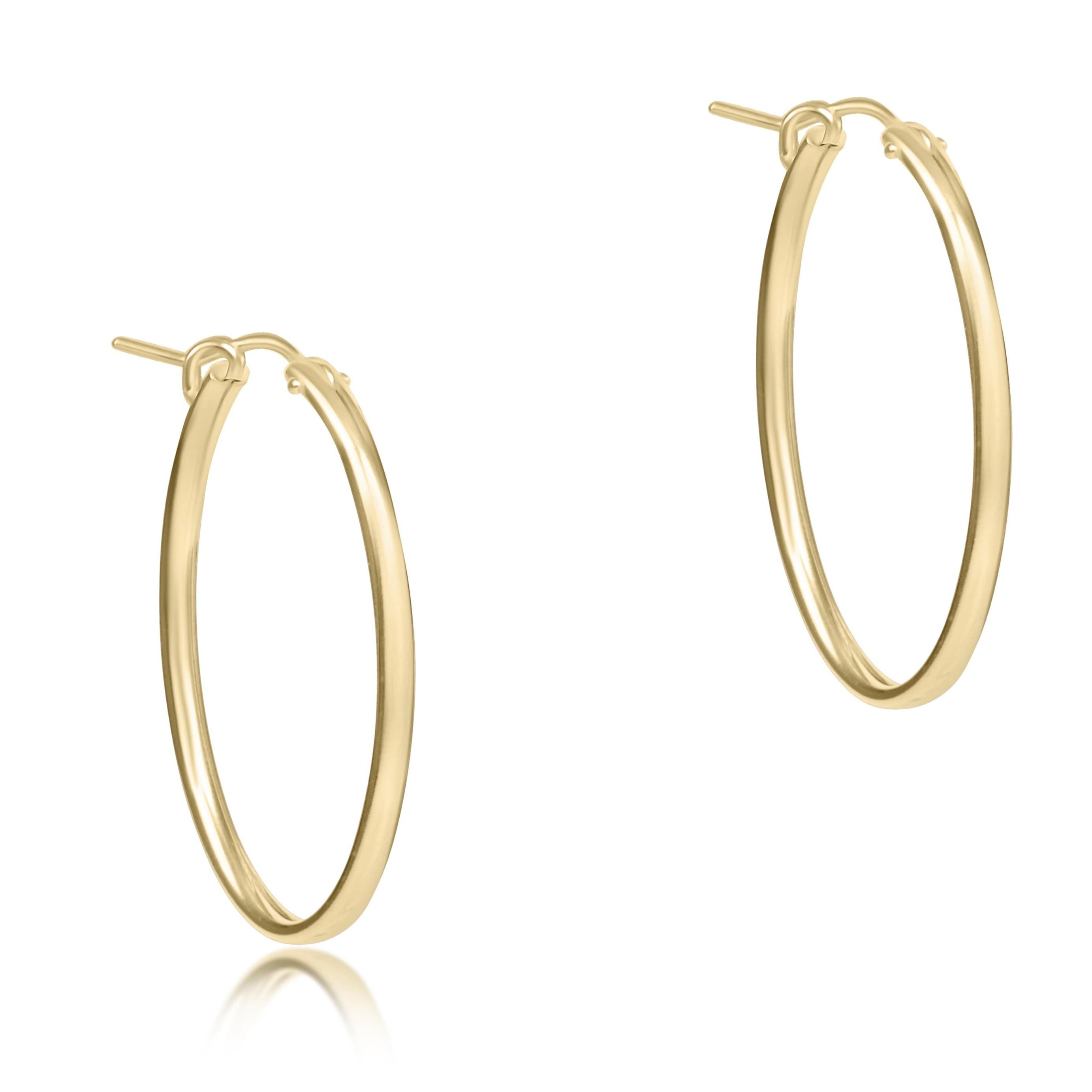 Enewton|Oval Gold Hoops
