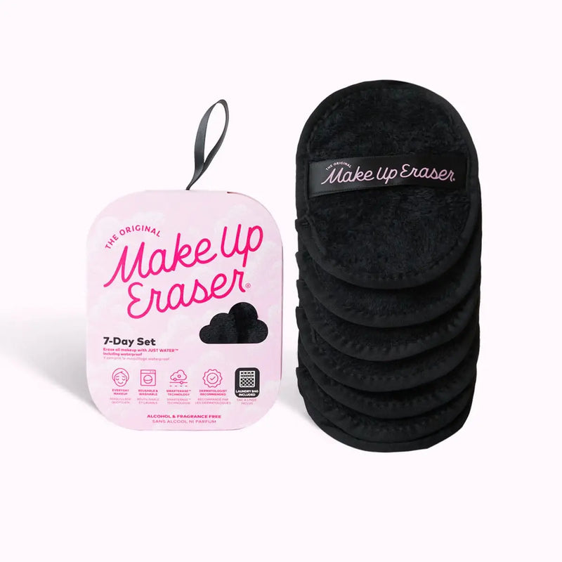 Chic Black 7-Day MakeUp Eraser Set