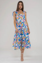 Brush Stroke Midi Dress