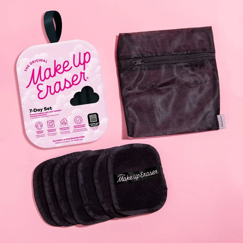 Chic Black 7-Day MakeUp Eraser Set