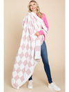 Baby Pink Checkered Blanket