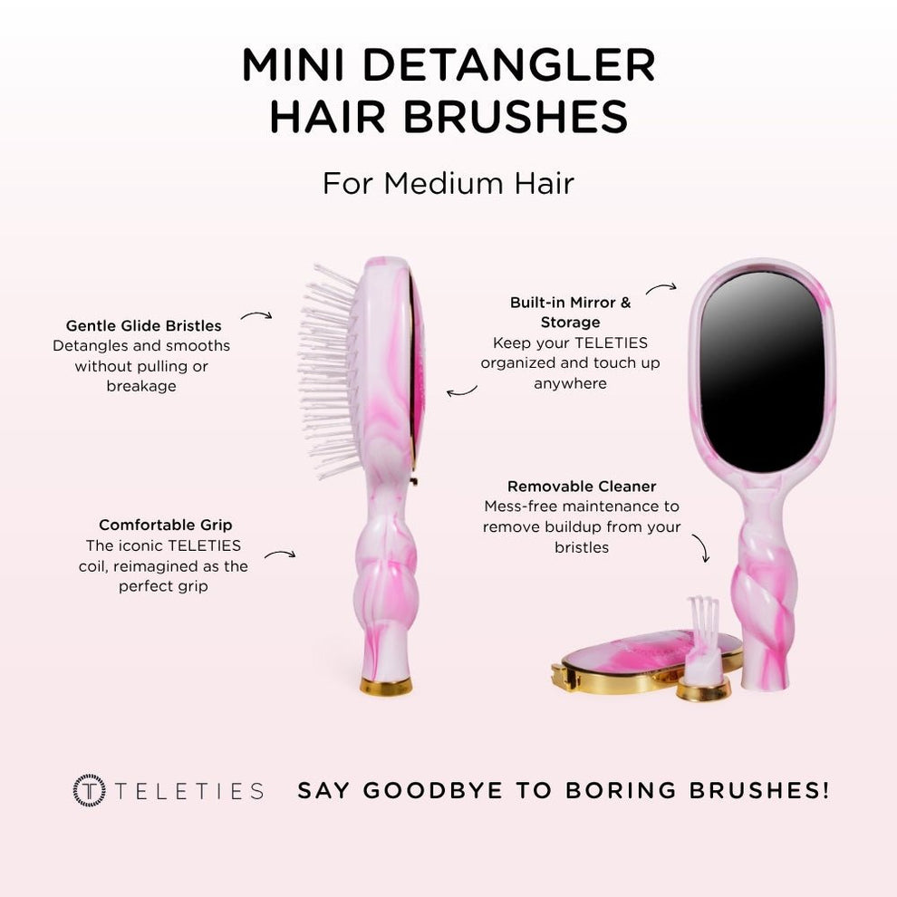 Teleties|Summer Swirl Mini Detangler Brush