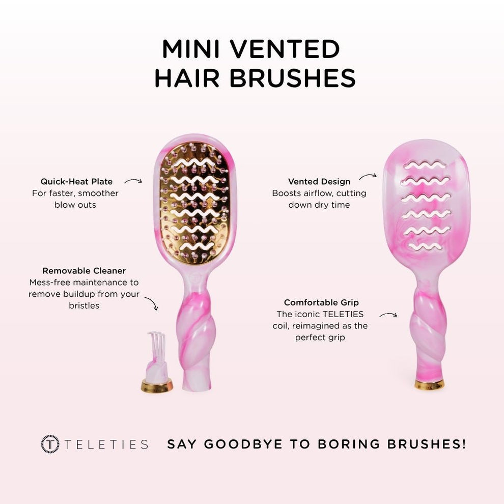 Teleties|Summer Swirl Mini Vented Brush
