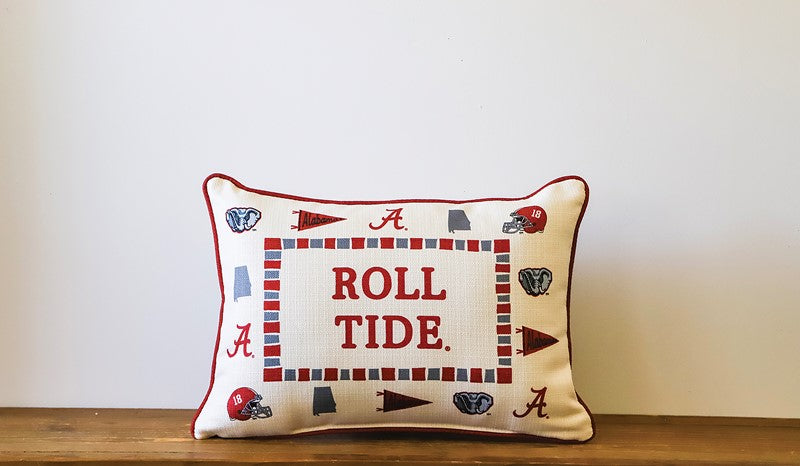 Alabama Icon Border Pillow