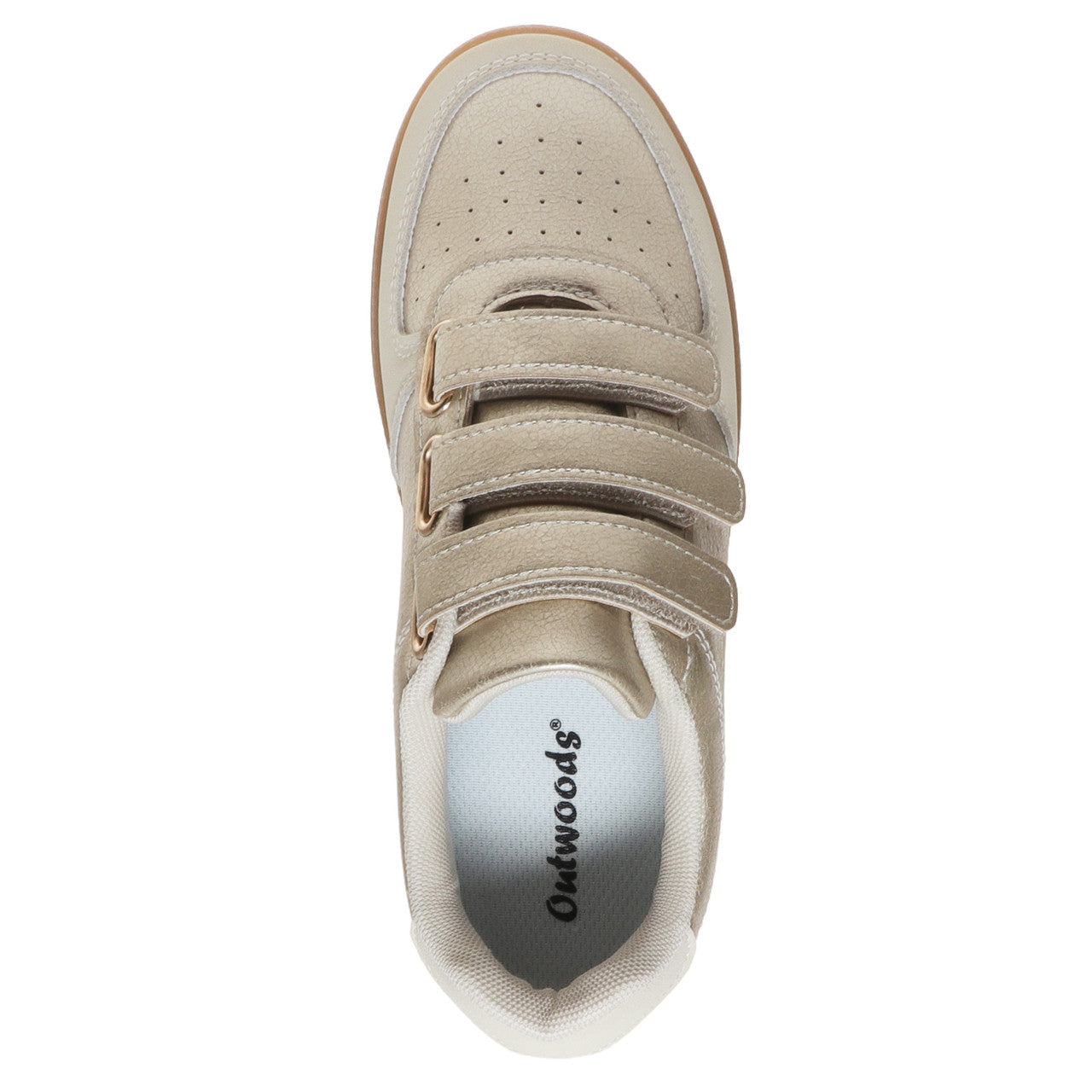 Giana Gold Velcro Shoes