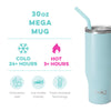 Shimmer Aquamarine Mega Mug (30oz)