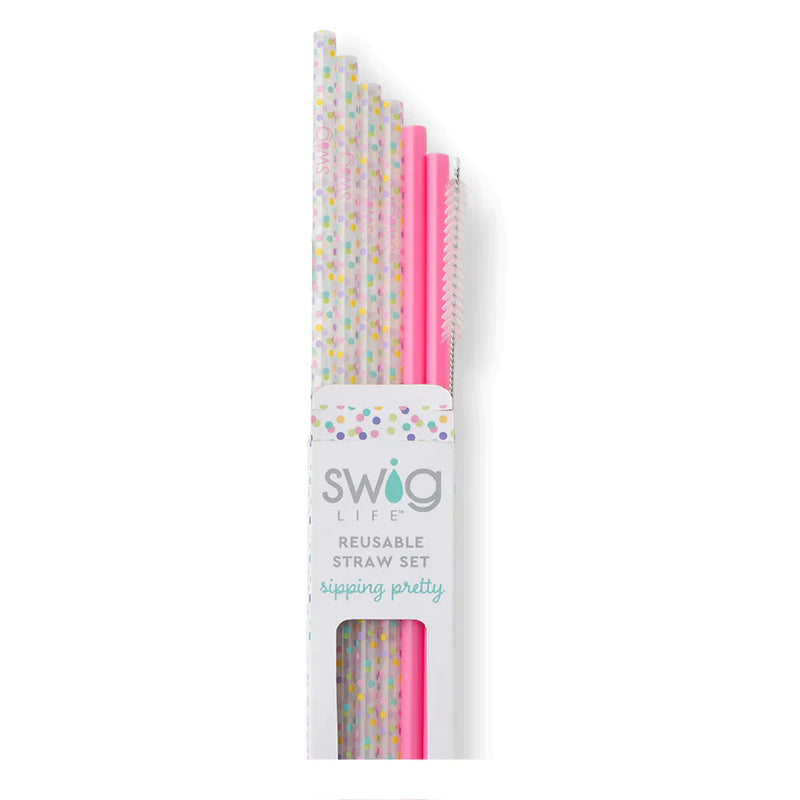 Confetti Swig Straw Set