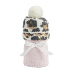 Leopard Hat & Blanket Set