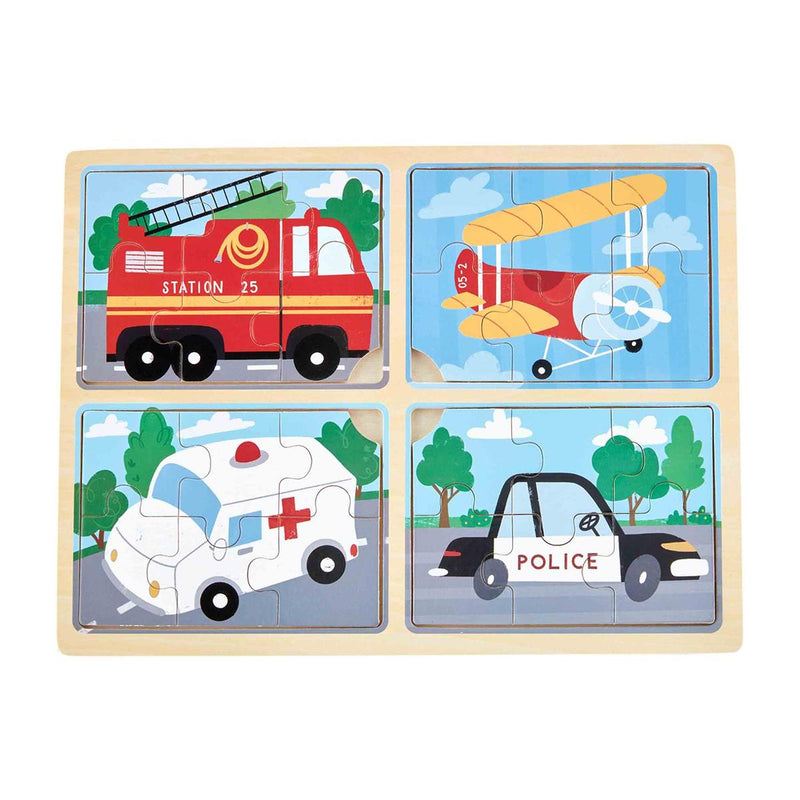 Transportation 4in1 Puzzle