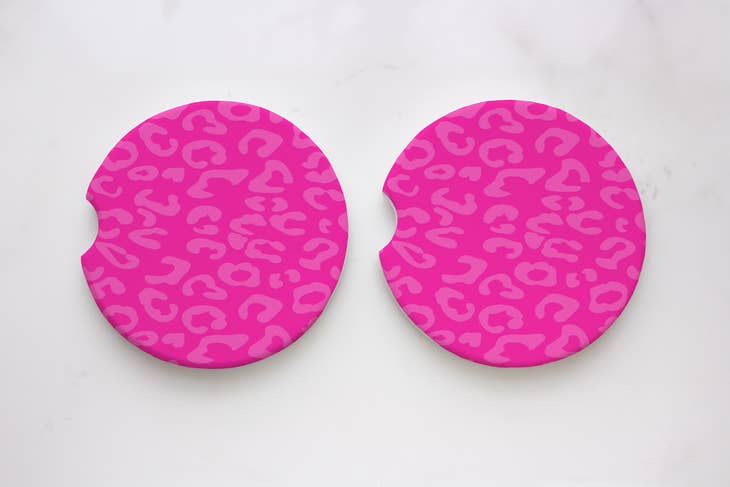 Leopard Car Coasters