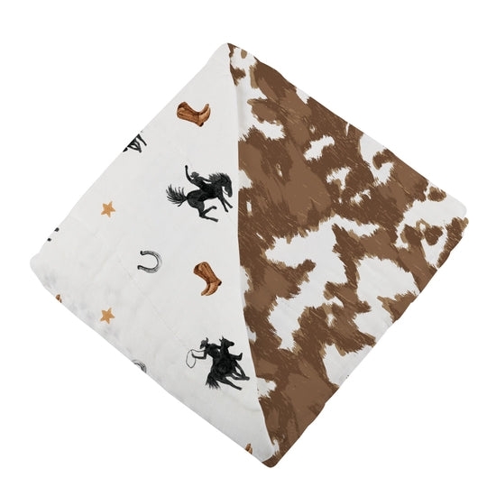 Cowboys & Cowhide Blanket