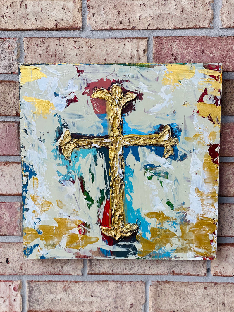 Large Painted Cross Sign