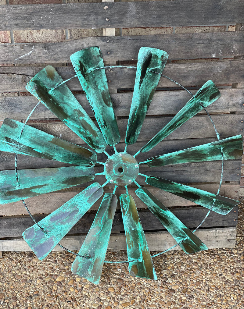 Large Turquoise Windmill