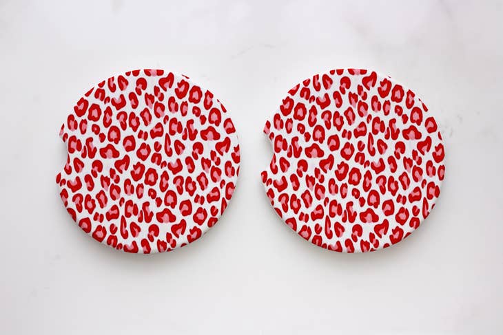 Leopard Car Coasters